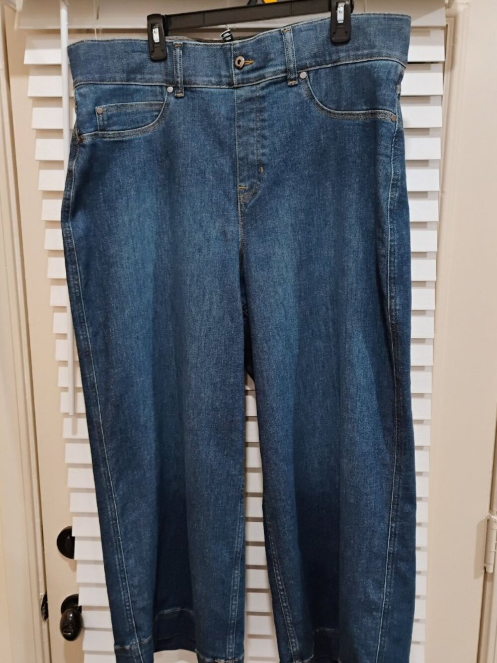 Spanxshape OG Everywear Cropped Wide Leg Jeans Sz 2X(22/24) Inseam 26.5"- NWOT
